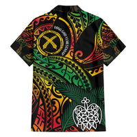 Vanuatu Indipendens Dei Hawaiian Shirt Mix Traditional Sand Drawing