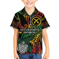Vanuatu Indipendens Dei Hawaiian Shirt Mix Traditional Sand Drawing