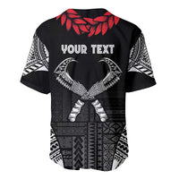 Personalized Talofa Samoa Baseball Jersey Ulafala With Toa Nifo'oti - Black LT7 - Polynesian Pride