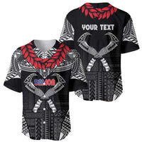 Personalized Talofa Samoa Baseball Jersey Ulafala With Toa Nifo'oti - Black LT7 - Polynesian Pride