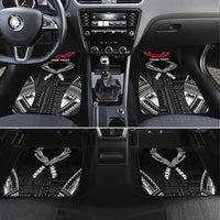 Personalized Talofa Samoa Car Mats Ulafala With Toa Nifo'oti - Black