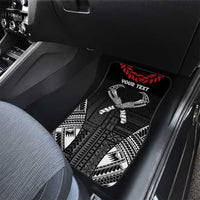 Personalized Talofa Samoa Car Mats Ulafala With Toa Nifo'oti - Black