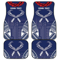 Personalized Talofa Samoa Car Mats Ulafala With Toa Nifo'oti - Blue