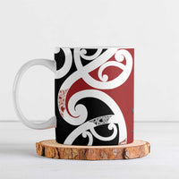 New Zealand Silver Fern Christmas Tree Ceramic Mug Meri Kirihimete - Polynesian Pride