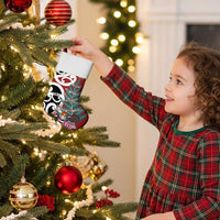 New Zealand Silver Fern Christmas Tree Christmas Stocking Meri Kirihimete - Polynesian Pride