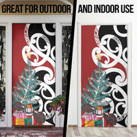 New Zealand Silver Fern Christmas Tree Door Cover Meri Kirihimete - Polynesian Pride