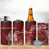 Personalized Samoa Meri Krisimasi 4 in 1 Can Cooler Tumbler Segasegamau'u Mix Siapo LT7 - Polynesian Pride