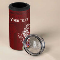 Personalized Samoa Meri Krisimasi 4 in 1 Can Cooler Tumbler Segasegamau'u Mix Siapo LT7 - Polynesian Pride