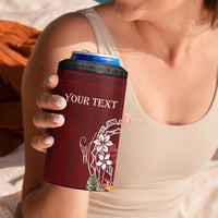 Personalized Samoa Meri Krisimasi 4 in 1 Can Cooler Tumbler Segasegamau'u Mix Siapo LT7 - Polynesian Pride