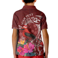 Personalized Samoa Meri Krisimasi Kid Polo Shirt Segasegamau'u Mix Siapo LT7 - Polynesian Pride