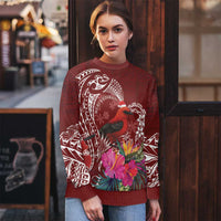 Personalized Samoa Meri Krisimasi Ugly Christmas Sweater Segasegamau'u Mix Siapo