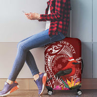 Personalized Samoa Meri Krisimasi Luggage Cover Segasegamau'u Mix Siapo LT7 - Polynesian Pride