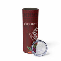 Personalized Samoa Meri Krisimasi Skinny Tumbler Segasegamau'u Mix Siapo