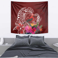 Personalized Samoa Meri Krisimasi Tapestry Segasegamau'u Mix Siapo LT7 - Polynesian Pride