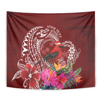 Personalized Samoa Meri Krisimasi Tapestry Segasegamau'u Mix Siapo LT7 - Polynesian Pride