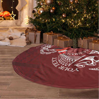 Personalized Samoa Meri Krisimasi Tree Skirt Segasegamau'u Mix Siapo LT7 - Polynesian Pride