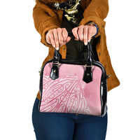 Breast Cancer Awareness Maori Shoulder Handbag Kia Kaha Kia Maia Kia Manawanui LT7 One Size Pink - Polynesian Pride