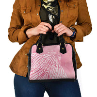 Breast Cancer Awareness Maori Shoulder Handbag Kia Kaha Kia Maia Kia Manawanui LT7 - Polynesian Pride