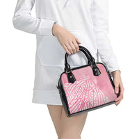 Breast Cancer Awareness Maori Shoulder Handbag Kia Kaha Kia Maia Kia Manawanui LT7 - Polynesian Pride