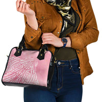 Breast Cancer Awareness Maori Shoulder Handbag Kia Kaha Kia Maia Kia Manawanui LT7 - Polynesian Pride