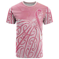 Breast Cancer Awareness Maori T Shirt Kia Kaha Kia Maia Kia Manawanui LT7 Pink - Polynesian Pride