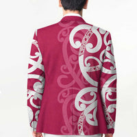 Breast Cancer Awareness Maori Blazer Koru Kowhaiwhai - Polynesian Pride