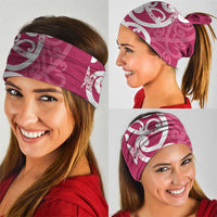 Breast Cancer Awareness Maori Neck Gaiter Koru Kowhaiwhai - Polynesian Pride