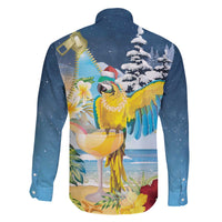 Funny Tropical Christmas Family Matching Off The Shoulder Long Sleeve Dress and Hawaiian Shirt Tis The Season To Get Tipsy