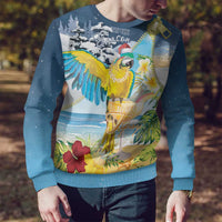 Funny Tropical Christmas Ugly Christmas Sweater Tis The Season To Get Tipsy