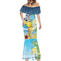 Funny Tropical Christmas Mermaid Dress Tis The Season To Get Tipsy