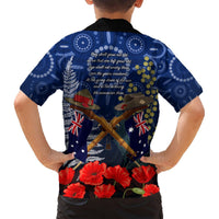 Anzac Hawaiian Shirt Australia Aboriginal Mix New Zealand Slouch Hats LT7 - Polynesian Pride