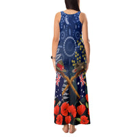 Anzac Tank Maxi Dress Australia Aboriginal Mix New Zealand Slouch Hats LT7 - Polynesian Pride