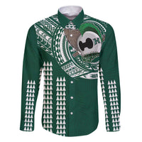 Hawaii Rainbow Warriors Personalized Family Matching Short Sleeve Bodycon Dress and Hawaiian Shirt Kakau Ikakai Laau Pama