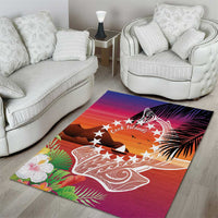 Kia Orana Cook Islands Area Rug Sunset Dream