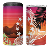 Kia Orana Cook Islands 4 in 1 Can Cooler Tumbler Sunset Dream