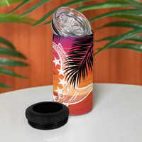 Kia Orana Cook Islands 4 in 1 Can Cooler Tumbler Sunset Dream