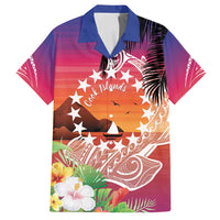 Kia Orana Cook Islands Family Matching Summer Maxi Dress and Hawaiian Shirt Sunset Dream