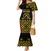 Vanuatu Indipendens Dei Mermaid Dress Tribal Sand Drawing LT7 Women Colorful - Polynesian Pride