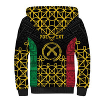 Vanuatu Indipendens Dei Sherpa Hoodie Tribal Sand Drawing LT7 - Polynesian Pride