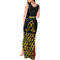 Vanuatu Indipendens Dei Tank Maxi Dress Tribal Sand Drawing