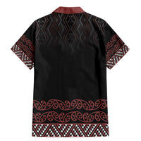 Maori Taniko Patterns Family Matching Mermaid Dress and Hawaiian Shirt Brown Niho Taniwha Mix Paatiki Motifs