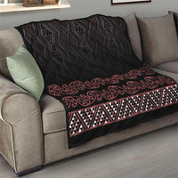 Maori Taniko Patterns Quilt Brown Niho Taniwha Mix Paatiki Motifs
