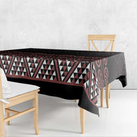 Maori Taniko Patterns Tablecloth Brown Niho Taniwha Mix Paatiki Motifs