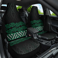Maori Taniko Patterns Car Seat Cover Pounamu Niho Taniwha Mix Paatiki Motifs