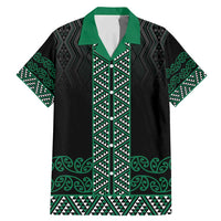 Maori Taniko Patterns Family Matching Mermaid Dress and Hawaiian Shirt Pounamu Niho Taniwha Mix Paatiki Motifs