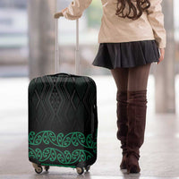 Maori Taniko Patterns Luggage Cover Pounamu Niho Taniwha Mix Paatiki Motifs