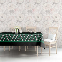 Maori Taniko Patterns Tablecloth Pounamu Niho Taniwha Mix Paatiki Motifs