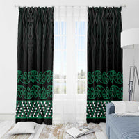Maori Taniko Patterns Window Curtain Pounamu Niho Taniwha Mix Paatiki Motifs