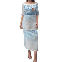 Fiji Rugby Custom Kaiviti Masi Puletasi Turquoise - Polynesian Pride