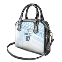 Fiji Rugby Custom Kaiviti Masi Shoulder Handbag Turquoise - Polynesian Pride